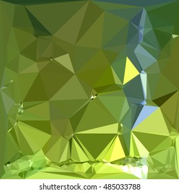 Low polygon style illustration of a chartreuse green abstract geometric background.