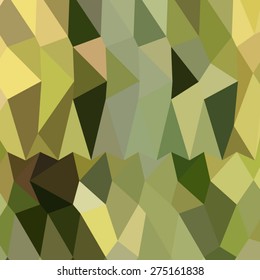 Low polygon style illustration of dark khaki abstract geometric background.