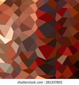 Low polygon style illustration of a dark pastel red abstract geometric background.