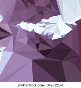 Low polygon style illustration of a dark pastel purple abstract geometric background.