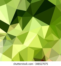 Low polygon style illustration of electric lime green abstract geometric background.