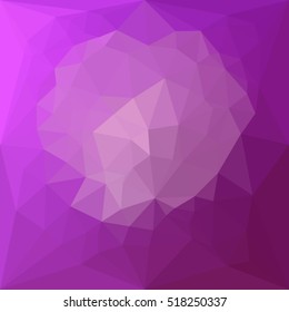 Low polygon style illustration of an eminence violet abstract geometric background.