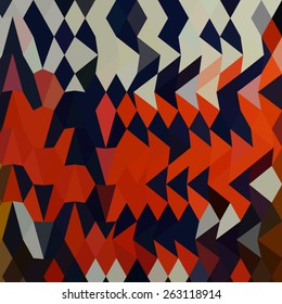 Low polygon style illustration of a harlequin abstract background.