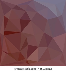 Low polygon style illustration of an indian red abstract geometric background.