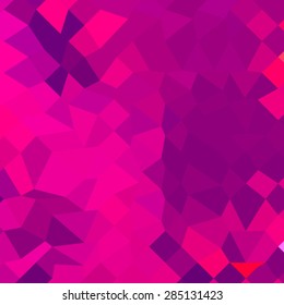 Low polygon style illustration of a medium violet red abstract geometric background.