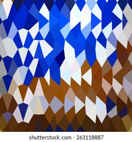 Low polygon style illustration of navy blue abstract background.