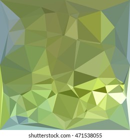 Low polygon style illustration of a olive drab abstract geometric background.