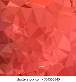 Low polygon style illustration rose red abstract geometric background.
