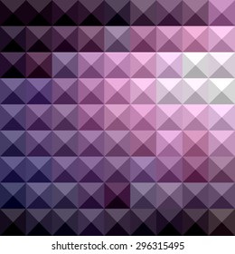 Low polygon style illustration of a russian violet abstract geometric background.