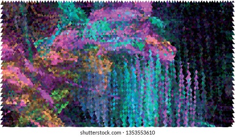 Low polygonal abstract background. Mosaic texture.