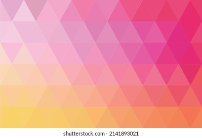 Low polygonal abstract background.Pink gradient.