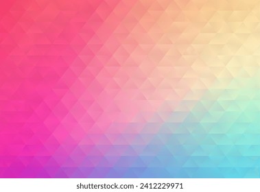 Bajo fondo poligonal con color de gradiente para tecnología o sitio web