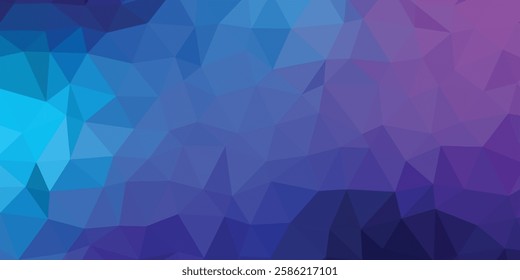 Low polygonal background smooth gradient