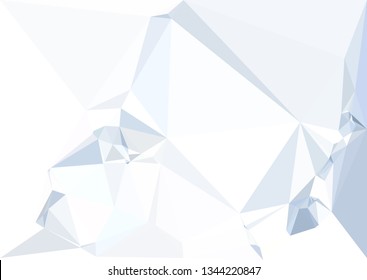 Low polygonal background toned in blue color.