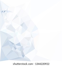 Low polygonal background toned in blue color.