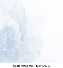 Low polygonal background toned in blue color.