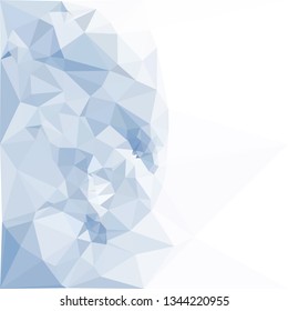 Low polygonal background toned in blue color.