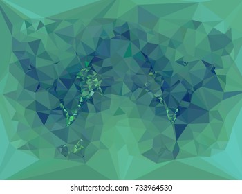Low polygonal background toned in blue color.Design element for book covers, presentations layouts, title and page backgrounds. Digital collage. Vector clip art.