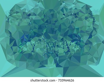 Low polygonal background toned in blue color.Design element for book covers, presentations layouts, title and page backgrounds. Digital collage. Vector clip art.