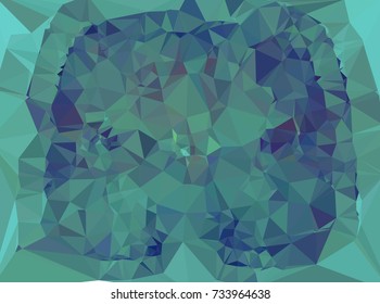 Low polygonal background toned in blue color.Design element for book covers, presentations layouts, title and page backgrounds. Digital collage. Vector clip art.