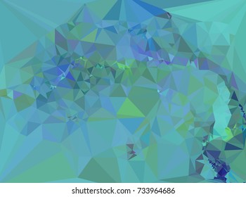 Low polygonal background toned in blue color.Design element for book covers, presentations layouts, title and page backgrounds. Digital collage. Vector clip art.