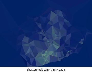 Low polygonal background toned in blue color.Design element for book covers, presentations layouts, title and page backgrounds. Vector clip art.