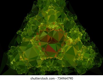 Low polygonal background toned in green color.Design element for book covers, presentations layouts, title and page backgrounds. Vector clip art.