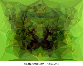 Low polygonal background toned in green color.Design element for book covers, presentations layouts, title and page backgrounds. Vector clip art.
