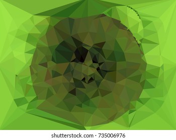 Low polygonal background toned in green color.Design element for book covers, presentations layouts, title and page backgrounds. Vector clip art.