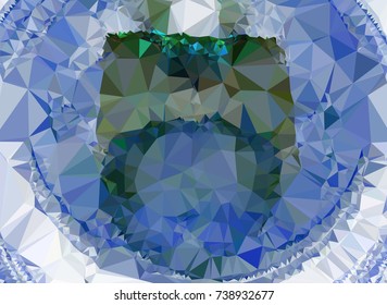 Low polygonal background toned in green color.Design element for book covers, presentations layouts, title and page backgrounds. Vector clip art.