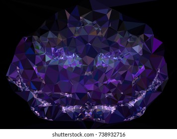 Low polygonal background toned in green color.Design element for book covers, presentations layouts, title and page backgrounds. Vector clip art.
