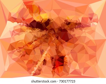 Low polygonal background toned in red color.Design element for book covers, presentations layouts, title and page backgrounds. Digital collage. Vector clip art.