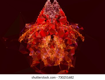 Low polygonal background toned in red color.Design element for book covers, presentations layouts, title and page backgrounds. Digital collage. Vector clip art.