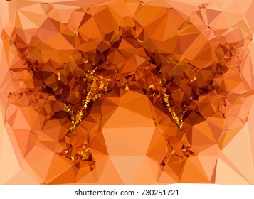 Low polygonal background toned in red color.Design element for book covers, presentations layouts, title and page backgrounds. Digital collage. Vector clip art.
