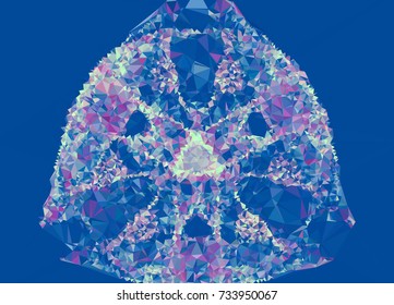 Low polygonal background toned in red color.Design element for book covers, presentations layouts, title and page backgrounds. Digital collage. Vector clip art.
