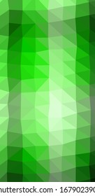 Low Polygonal Computation Art background illustration