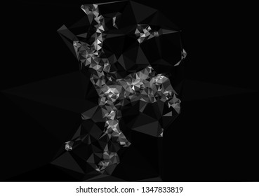 Low polygonal mosaic background.