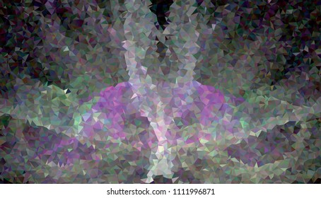 Low polygonal mosaic layout for banner, label, tag, flyer and abstract web background. Copy space. Vector clip art.
