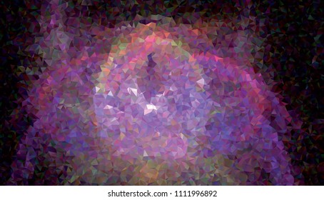 Low polygonal mosaic layout for banner, label, tag, flyer and abstract web background. Copy space. Vector clip art.