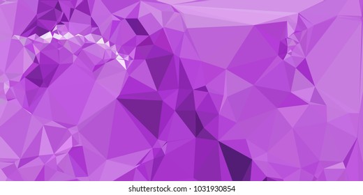 Low polygonal mosaic layout for horizontal banner, label, tag, flyer and  abstract web background. Copy space. Vector clip art.