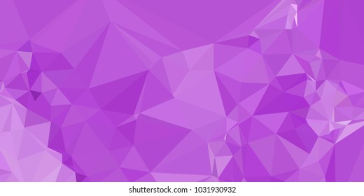 Low polygonal mosaic layout for horizontal banner, label, tag, flyer and  abstract web background. Copy space. Vector clip art.