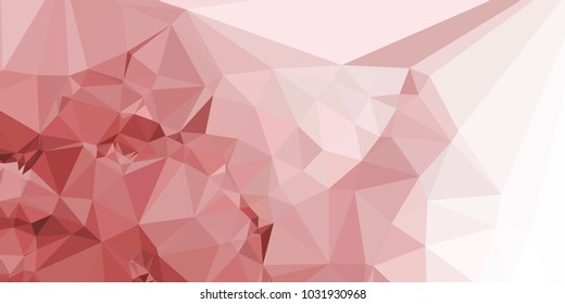 Low polygonal mosaic layout for horizontal banner, label, tag, flyer and  abstract web background. Copy space. Vector clip art.