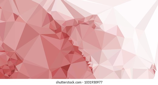 Low polygonal mosaic layout for horizontal banner, label, tag, flyer and  abstract web background. Copy space. Vector clip art.