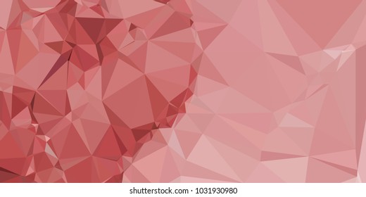 Low polygonal mosaic layout for horizontal banner, label, tag, flyer and  abstract web background. Copy space. Vector clip art.