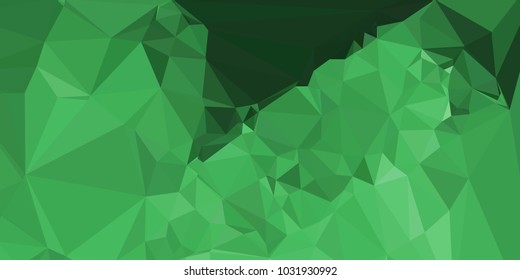 Low polygonal mosaic layout for horizontal banner, label, tag, flyer and  abstract web background. Copy space. Vector clip art.
