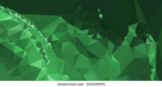 Low polygonal mosaic layout for horizontal banner, label, tag, flyer and  abstract web background. Copy space. Vector clip art.