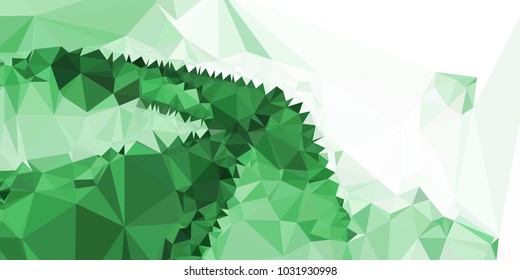 Low polygonal mosaic layout for horizontal banner, label, tag, flyer and  abstract web background. Copy space. Vector clip art.