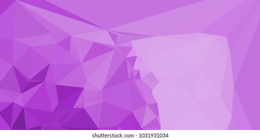 Low polygonal mosaic layout for horizontal banner, label, tag, flyer and  abstract web background. Copy space. Vector clip art.