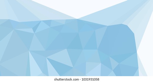 Low polygonal mosaic layout for horizontal banner, label, tag, flyer and  abstract web background. Copy space. Vector clip art.