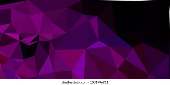 Low polygonal mosaic layout for horizontal banner, label, tag, flyer and  abstract web background. Copy space. Vector clip art.